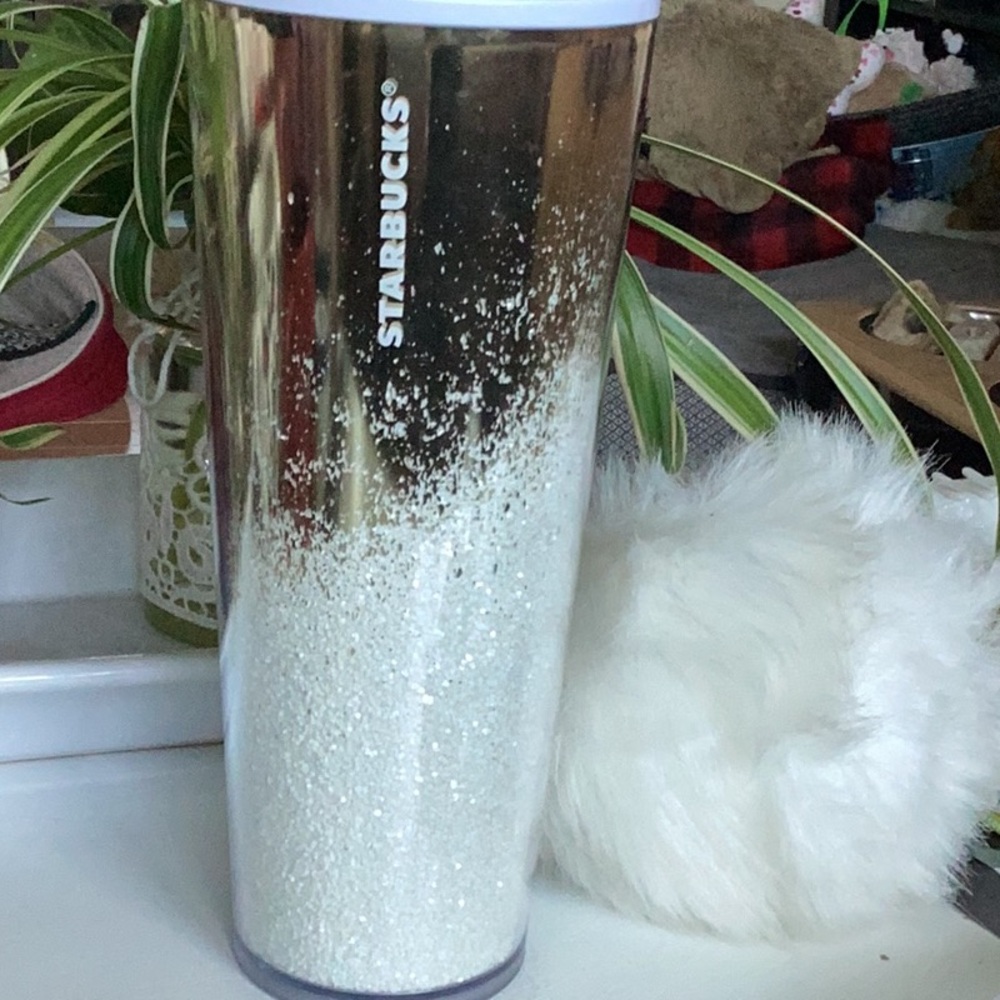 Starbucks Silver Glitter Tumbler